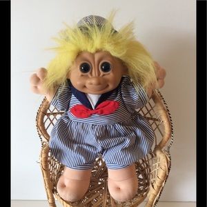 Russ Troll Sailor Doll Soft Body Blue Eyes 12”